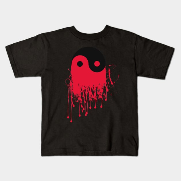 Yin Yang Overflow Kids T-Shirt by RuftupDesigns